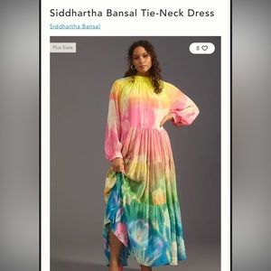 EUC. Colorful comfy Anthropologie dress. Size Medium. Very flowy. Worn once